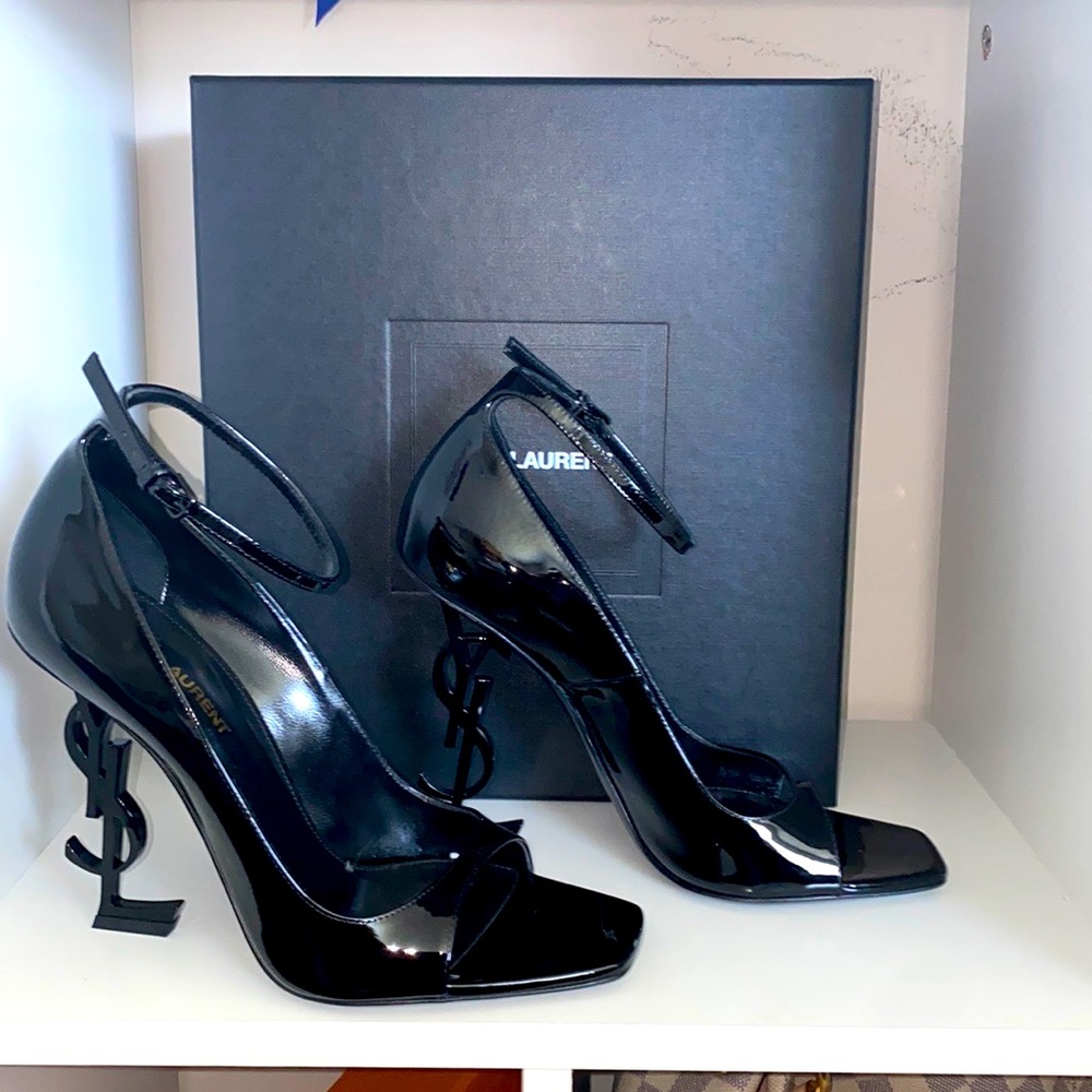 YSL PEEPTOE PUMPS